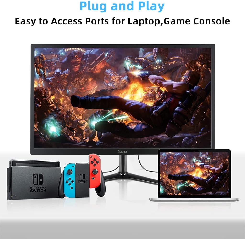 Back view of the monitor highlighting the 100x100mm VESA mount points