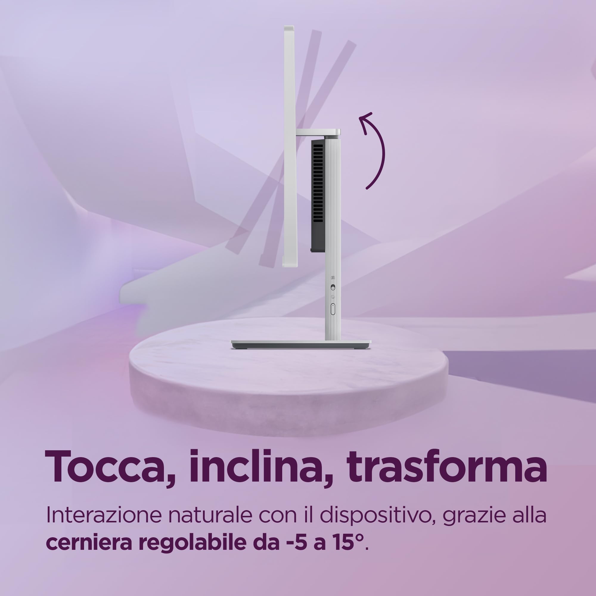 Lenovo IdeaCentre Computer desktop All-In-One, Display 27" FHD, AMD Ryzen 5 7535HS, 512GB SSD, RAM 16GB, Speakers, WiFi 6, Windows 11 H, Tastiera + Mouse Wireless