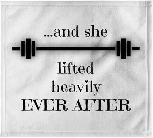 Miniatura 7 de 3dRose BrooklynMeme Fitnessy ella levantado exagerado Ever AfterToalla