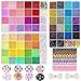 Funtopia 36600 Stück Perlen für Armbänder 2mm, Armband Perlen Set mit 600+ Stück Buchstaben Perlen, Smile Perlen, Liebesperlen, Evil Eye für Bracelet Making Kit Partys, Feiertage Buch mit günstig Kaufen-Funtopia 36600 Stück Perlen für Armbänder 2mm, Armband Perlen Set mit 600+ Stück Buchstaben Perlen, Smile Perlen, Liebesperlen, Evil Eye für Bracelet Making Kit Partys, Feiertage