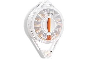 Fullicon Pill Dispenser with 14 Child-Proof Lock Compartments