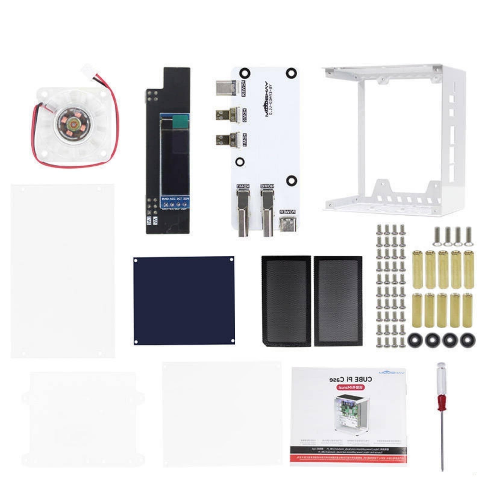 Boîtier de disque dur NVMe PCIe pour 5 boîtiers avec éclairage RVB et systèmes de refroidissement NVMe efficaces