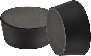 Rubber Tapered Plug 48mm to 56mm Solid Test Tubes Bungs Stopper Black for Lab Home 3 Pieces