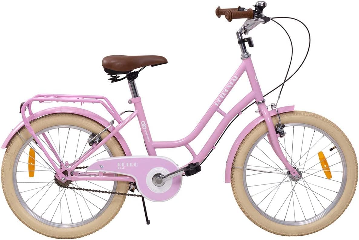 Actionbikes Vélo Enfant Retrostar 20 Pouces Frein V-Brake Roue Libre Garde-chaîne Bicyclettes Vélo de Course