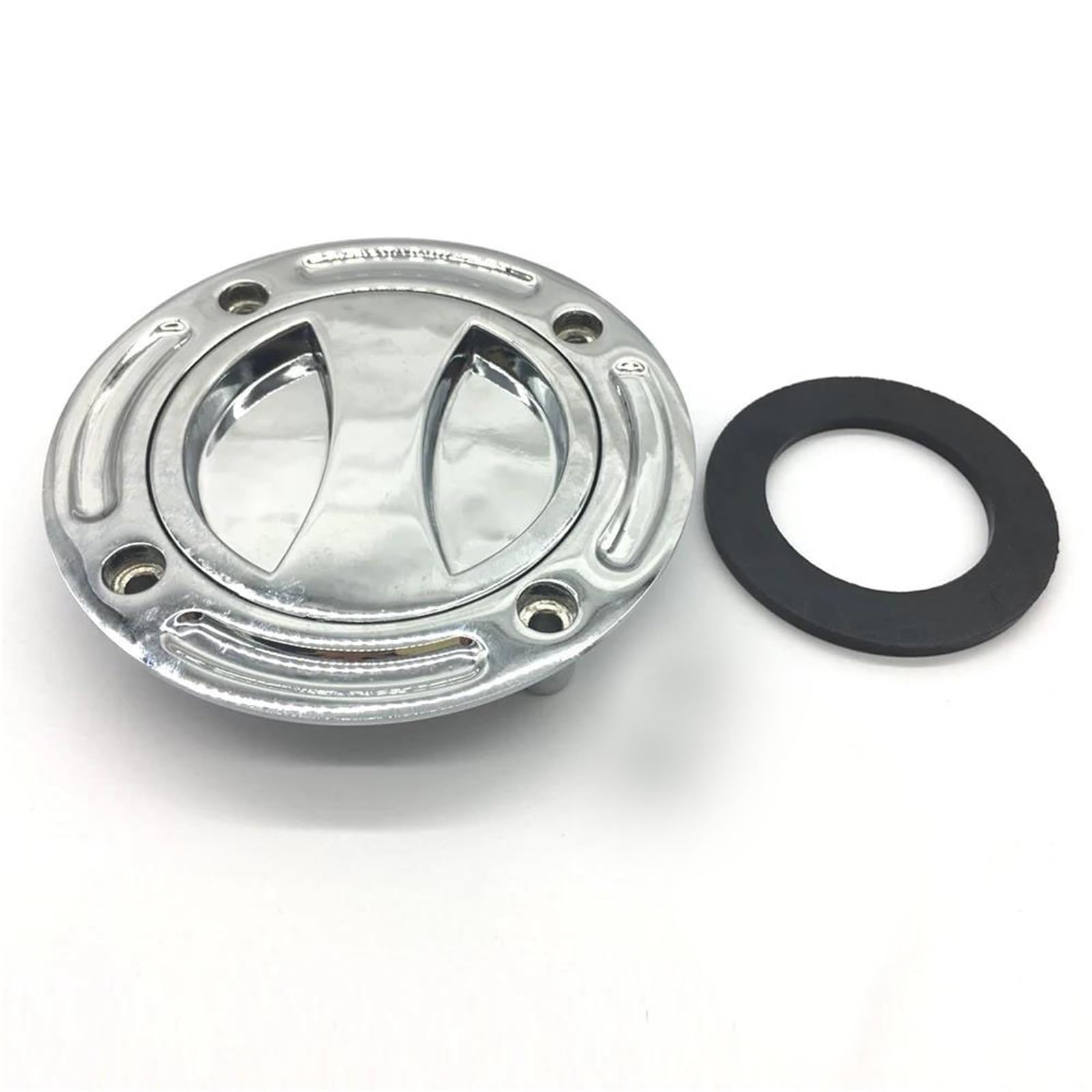 Bouchon de réservoir de carburant en alu chromé noir pour Suzuki GSX-R