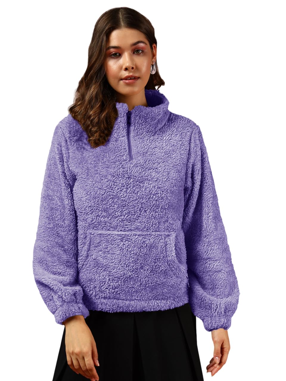 the dry state Womens Full Sleeves Sweatshirts | Grape Compote - Size S-picture-21