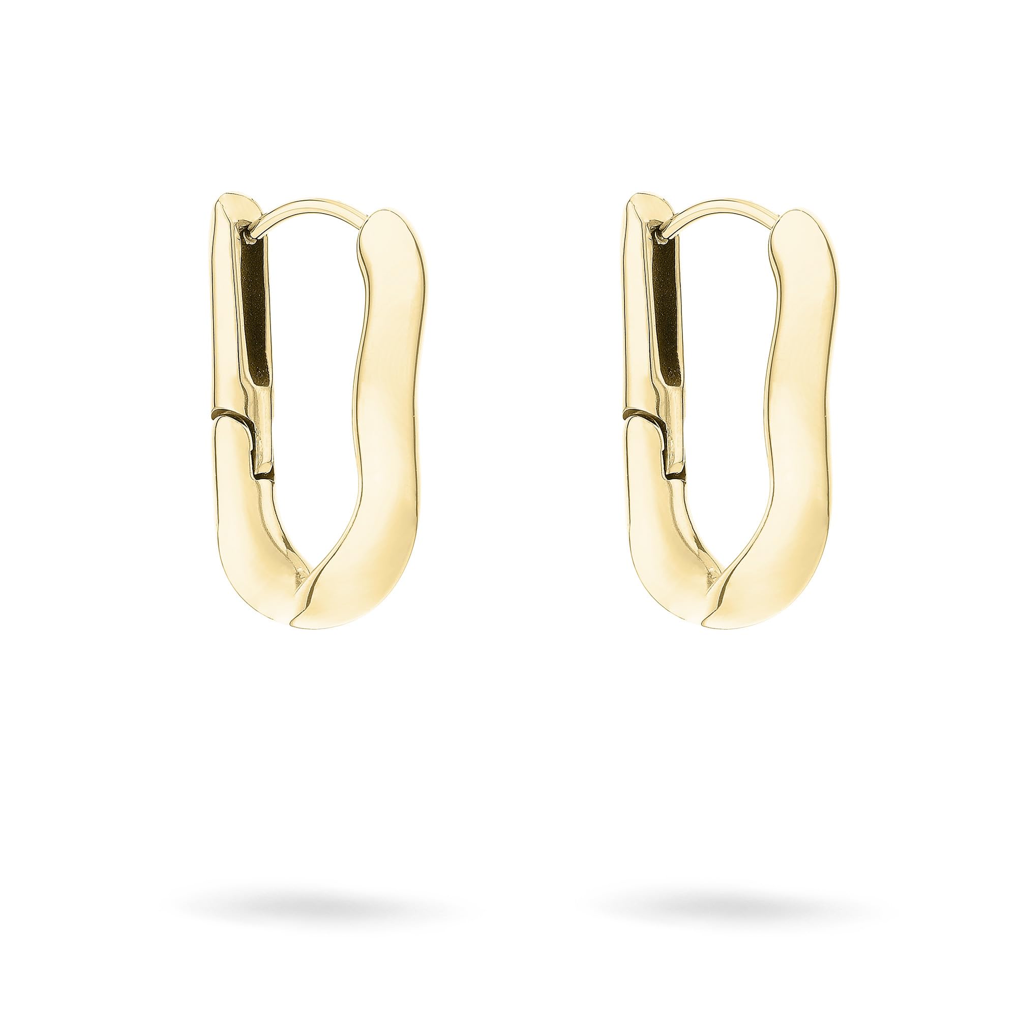 Liebeskind Berlin LJ-1642-E-25 Creole Earrings Stainless Steel in IP Gold, 2,5 cm, Stainless Steel, No Gemstone