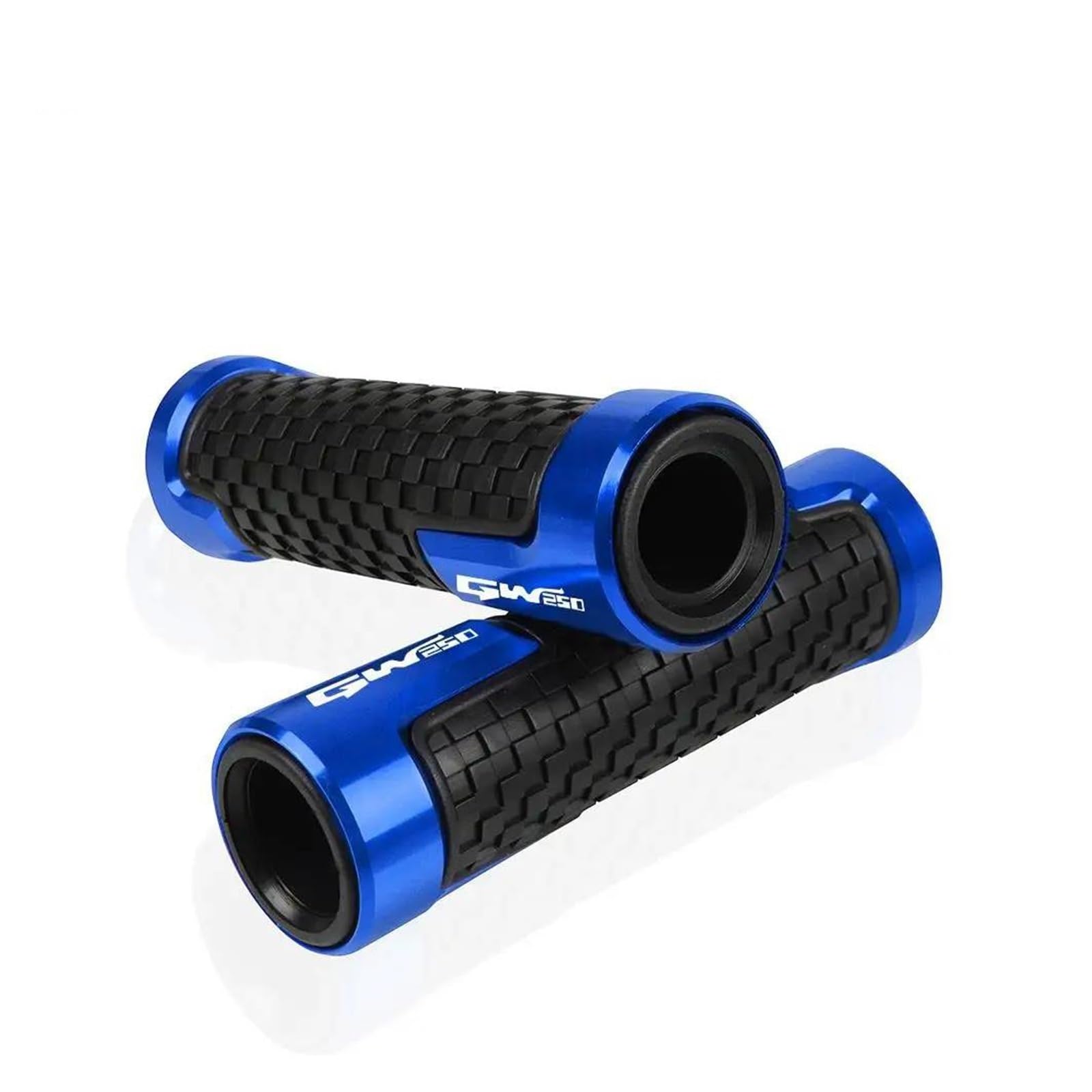 Poignées de guidon moto anti-vibrations bleues pour Suzuki GW250 Inazuma