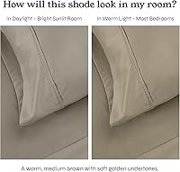 Vista 81 de California Design Den - Sábana ajustada de algodón, suave, 400 hilos, 100 % algodón, elástico que no se zafa, bolsillos profundos, refrescante