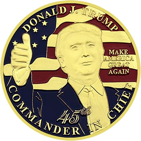 Donald Trump Commemorative Coin Metal Medal The 47th President of The United States Challenge Coin Collection Fans Gift