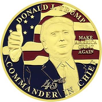 Donald Trump Commemorative Coin Metal Medal The 47th President of The United States Challenge Coin Collection Fans Gift