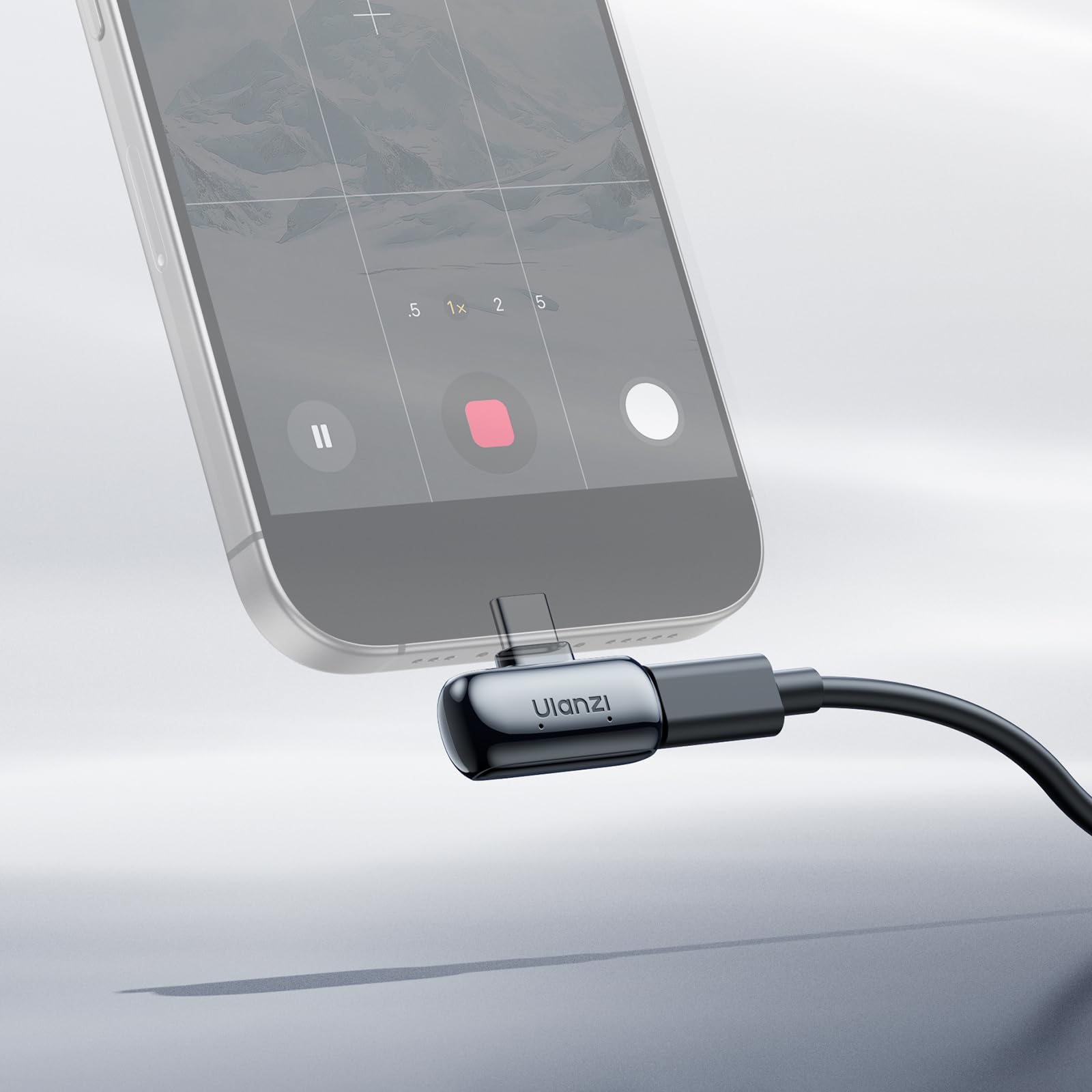 ULANZI A200 Micro Cravate sans Fil, Mini Micro pour iPhone 17/16/15 Android, Réduction Intelligente du Bruit, 30H Utilisation, Portée de 100 m, Microphone Lavalier pour Streaming, Vlogging, Youtube