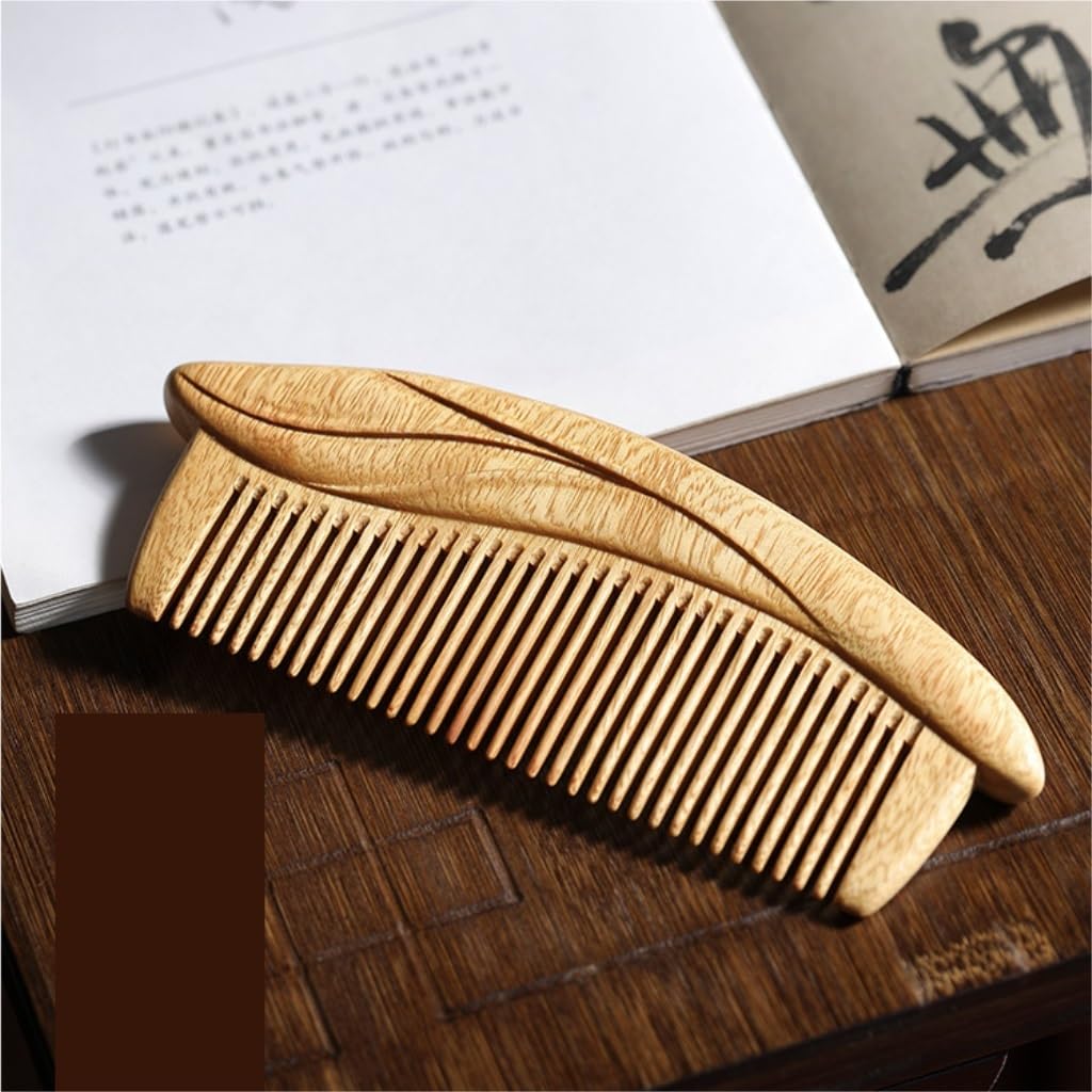 Peine De Estilo Retro, Viaje Portátil Madera Maciza, For Barba For Hombres, For Pelo Rizado (tamaño: 5 Pulgadas)