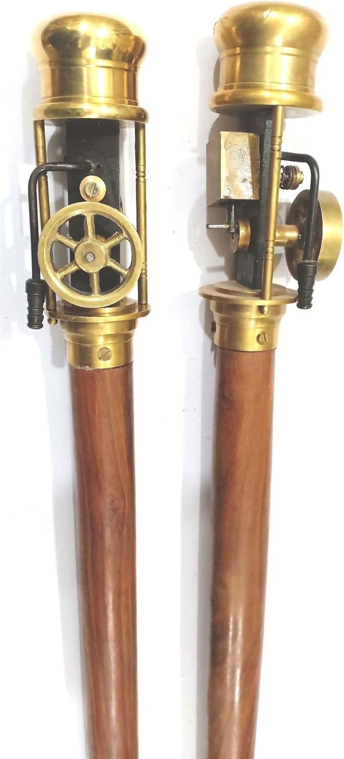 Bastón de motor de vapor para hombres y mujeres con bastón steampunk