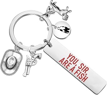 BLEOUK Game Keychain Game Video Themed Gift Red Lovers Present Fan Gift Accessories