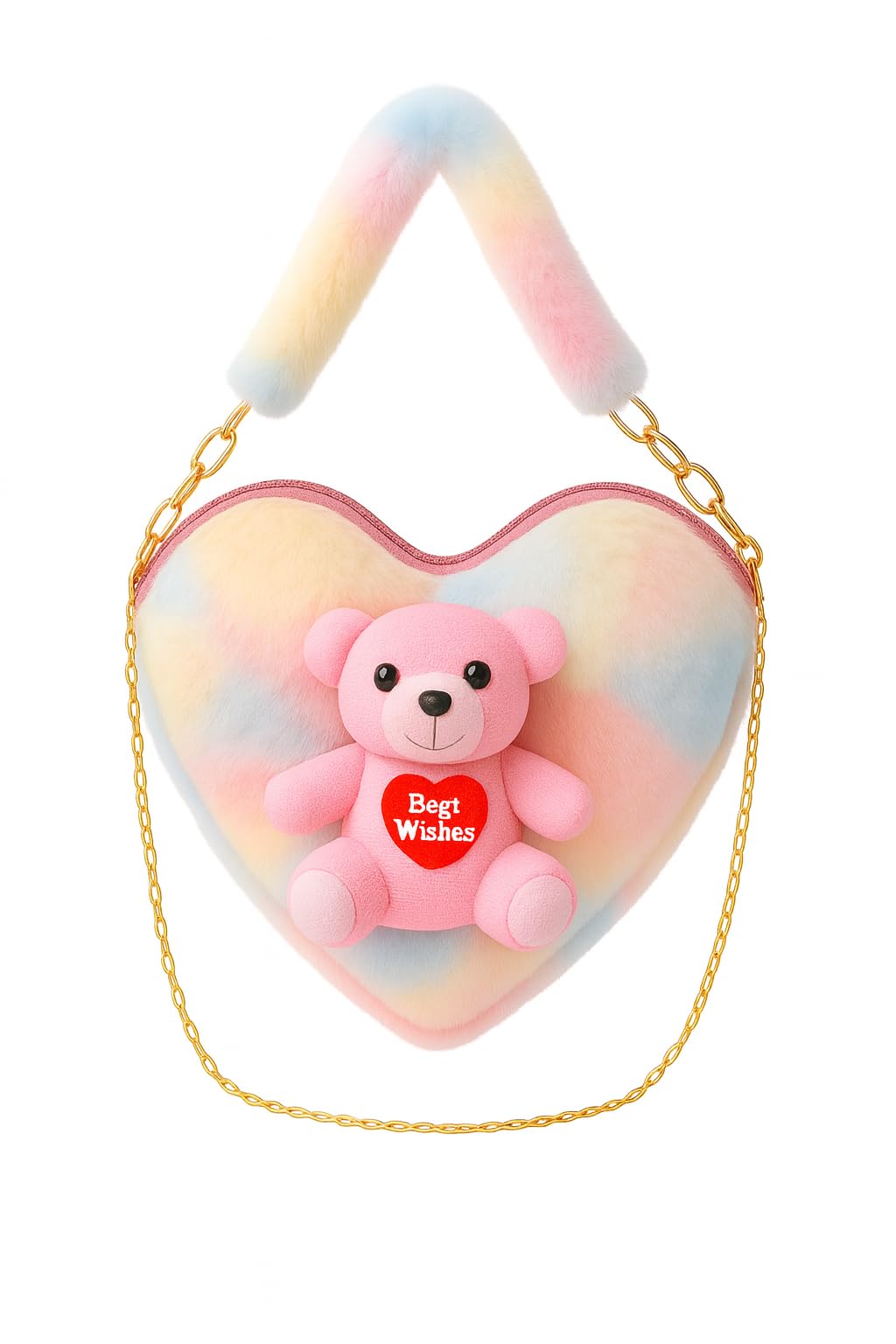 Attractive Girls Sling Bag Kids Cute Sling Bag Teddy Side Bag for Kids Mini Handbag-image-16