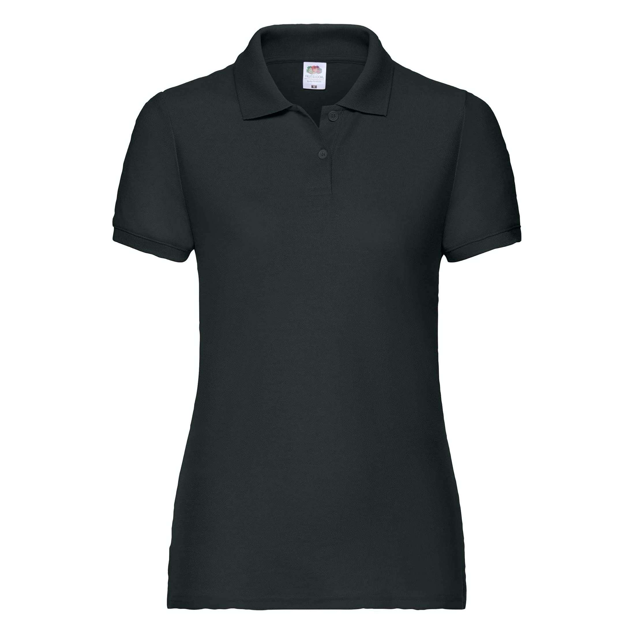 Fruit of the Loom Lady Fit 65/35 Pique Polo Black - L