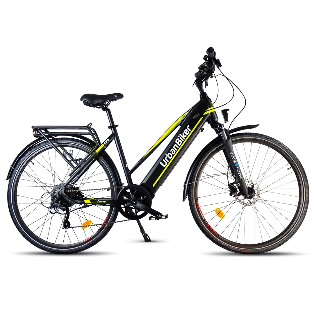 Urbanbiker Viena | Trekking eBike | 140KM Autonomy | Yellow