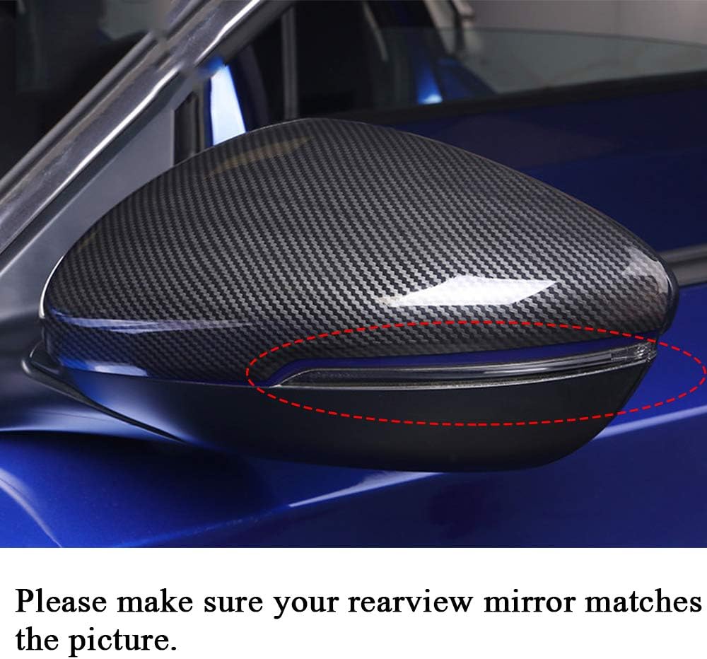 XITER Carbon Fiber Style Rearview Mirror Cover Door Side Moulding Trim Generation For Honda 10Th Accord 2018 2019 2020 2021 2022