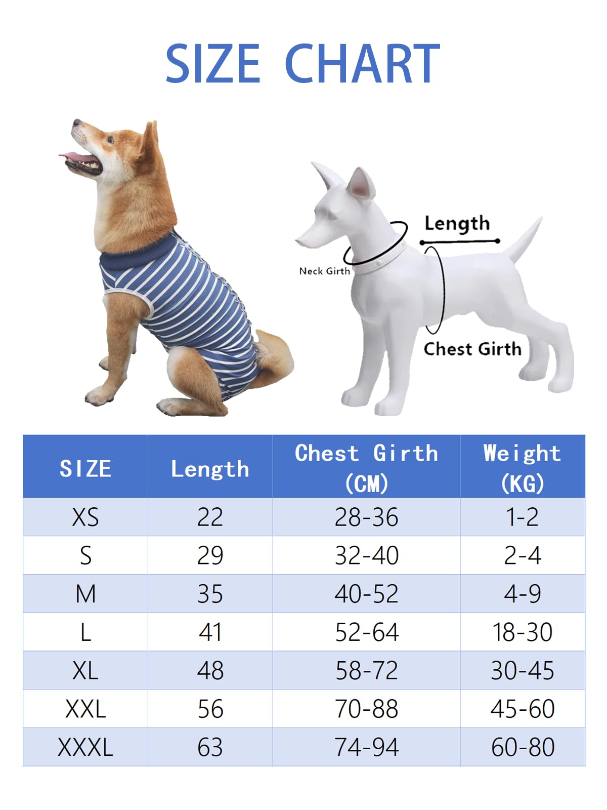 heus Dog Recovery Suit Cats Bodysuits for Abdominal Wounds Recovery Shirt for Male Female Pet Surgical Snugly Suit After Surgery Anti-Licking Dog Onesies, Substitute E-Collar & Cone (M,Medium)