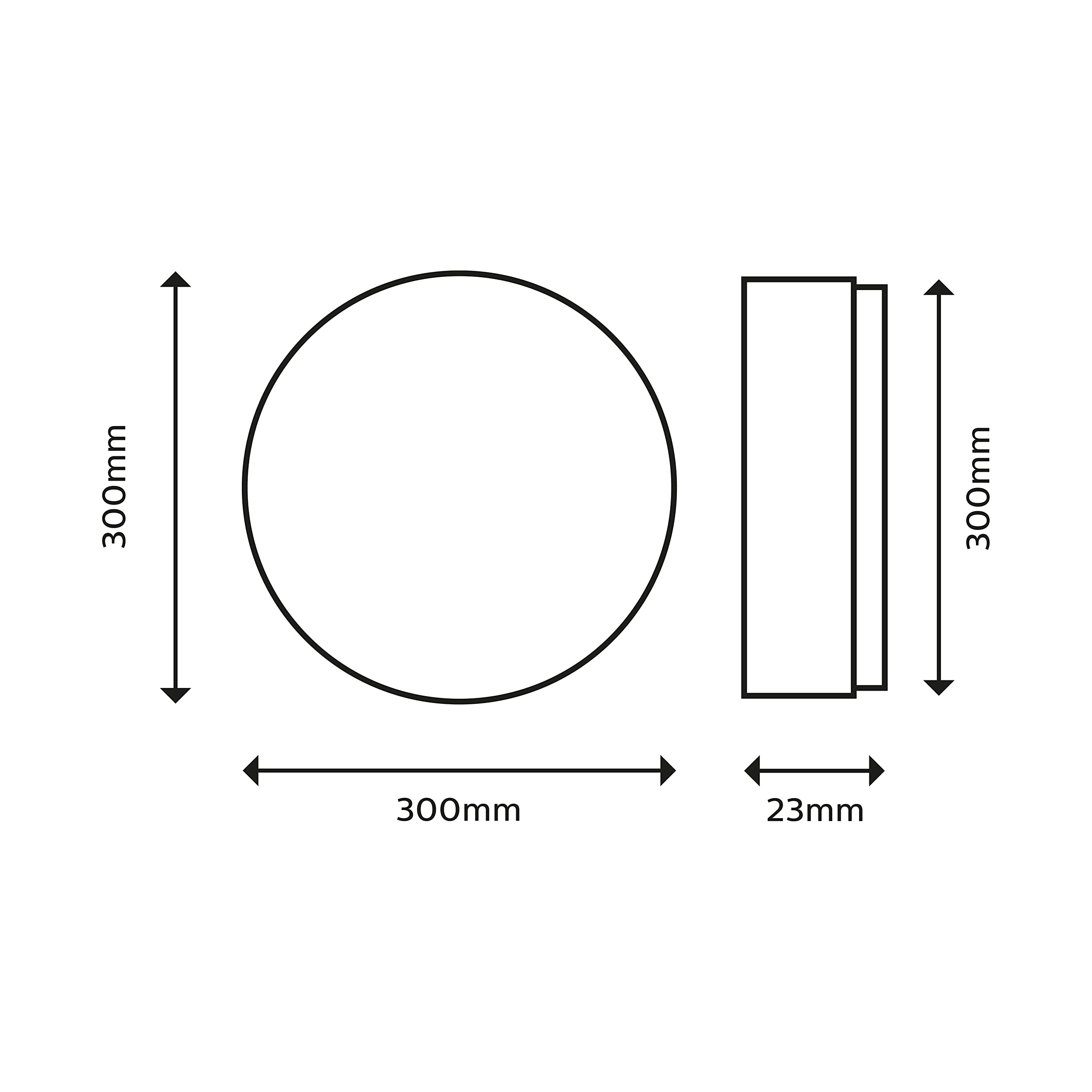 Philips LED Lampada da Soffitto Superslim, Equivalente a 18W, Luce Bianca Calda, IP44, Non Dimmerabile, Bianco