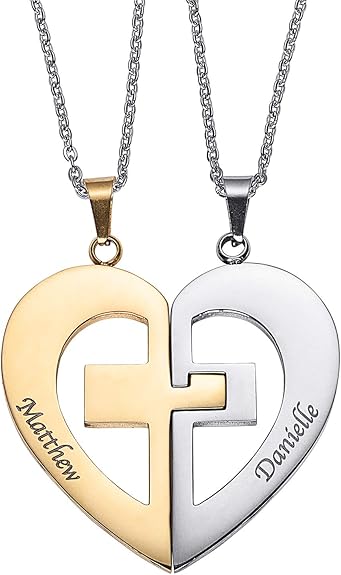 Personalized Couple Name Necklace 