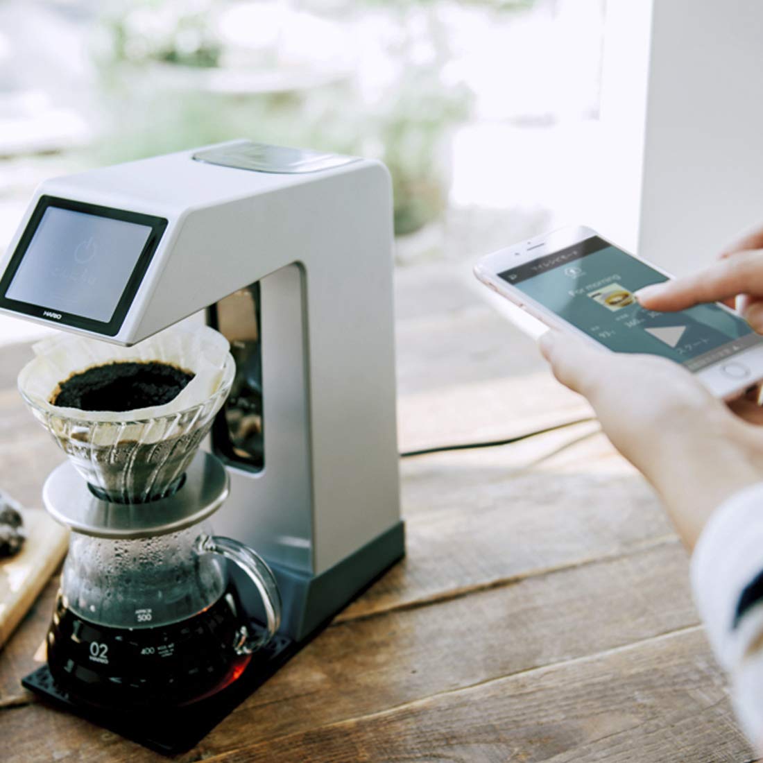 V60オートプアオーバーSmart7BT｜コーヒー関連｜耐熱ガラスの  