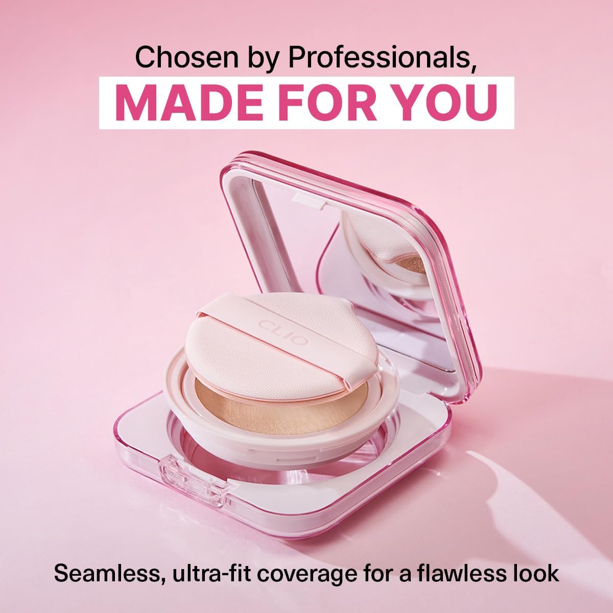 CLIO Kill Cover Mesh Glow Essential Cushion Foundation, Buildable Ultra-Fit Coverage with Glow Finish, Long-Lasting Hydration, Flawless Natural Cover for Radiant Skin, Korean Foundation (21N LINEN) - Image 8