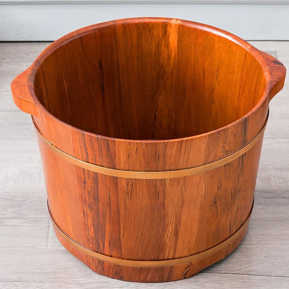 Wanna na nogę, drewniana umywalka SPA dla dorosłych, wiadro drewniane, wanna stóp, pedicure, salon domowy, wiadro beczkowe Waschba