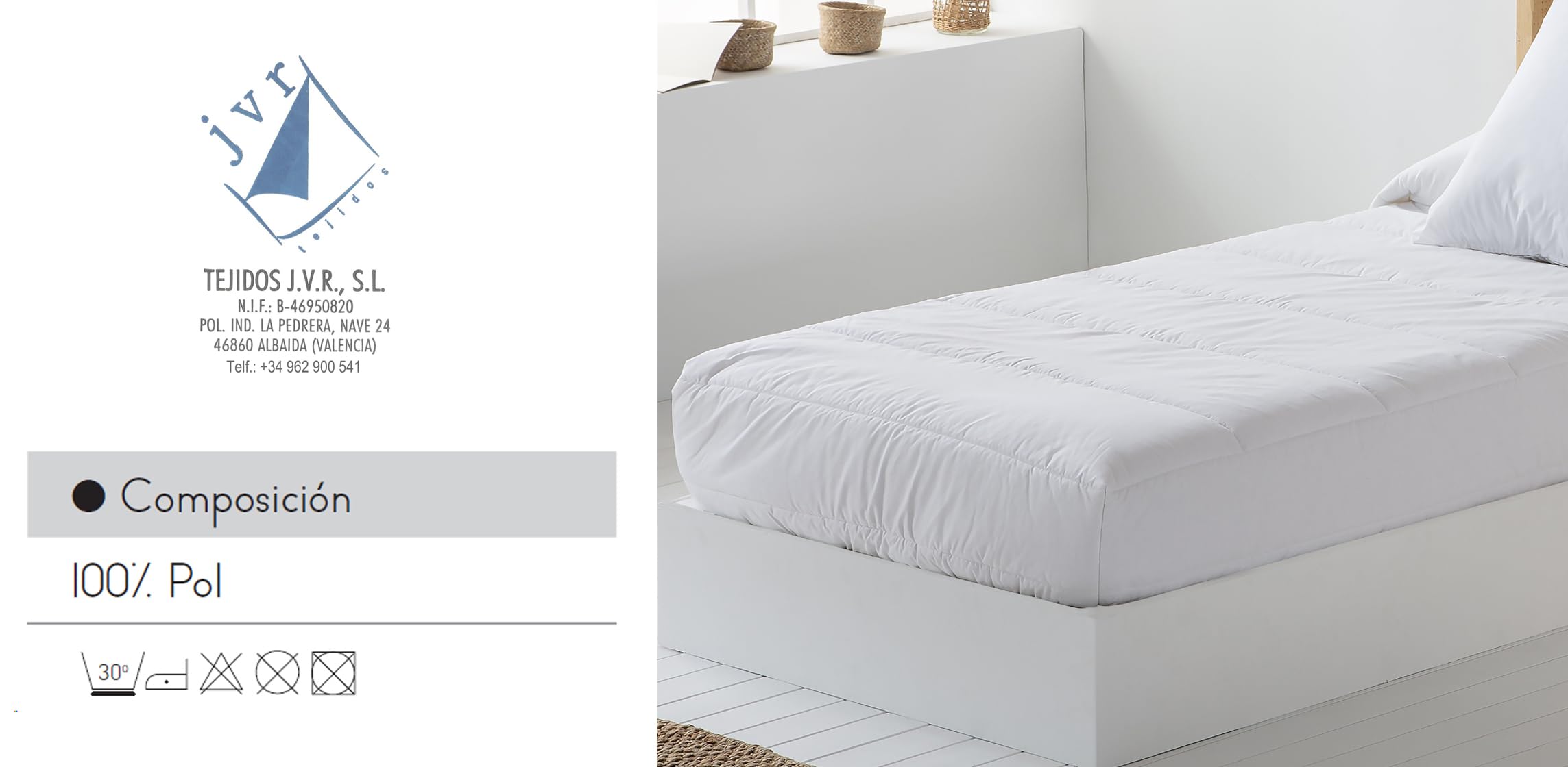 JVR | Edredón Ajustable Tamaño 90 Suave y Transpirable – Edredón Extrasuave Premium con Diseño Moderno para Todas Las Estaciones