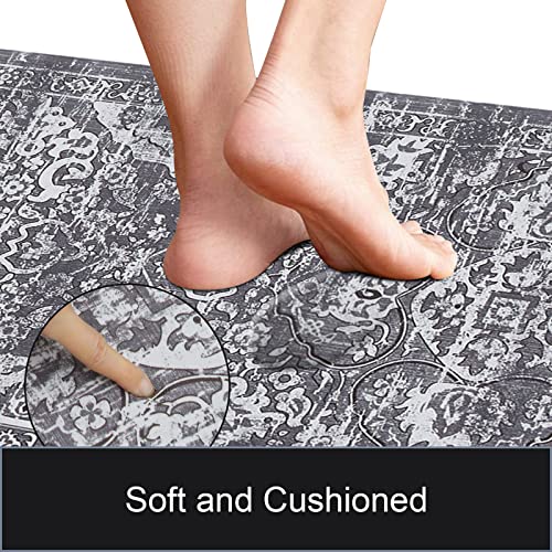 Ileading Anti Fatigue Mats For Kitchen Floor Boho Kitchen Rugs And Mats Set Of 2 Cushioned Kitchen Floor Mat For Standing Non Skid Waterproof Kitchen Runner Mat For Kitchen Sink Laundry #TOP4