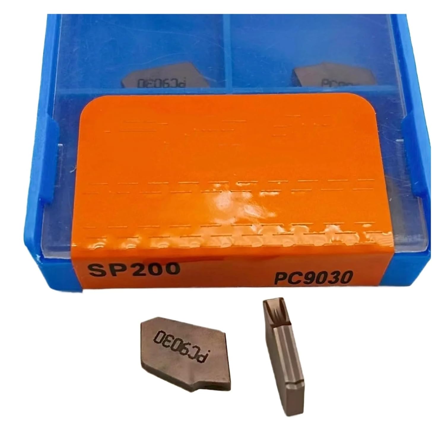 Carbide Turning Inserts 10PCS SP200 SP300 SP400 PC9030 NC3020 NC3030 Slotted Hard Alloy Parting and Metal Tool Lathe Grooving Turning(SP300 PC9030)