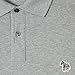 PS Paul Smith Men's Zebra Logo Long-Sleeve Polo Shirt, Grey Melange, Large