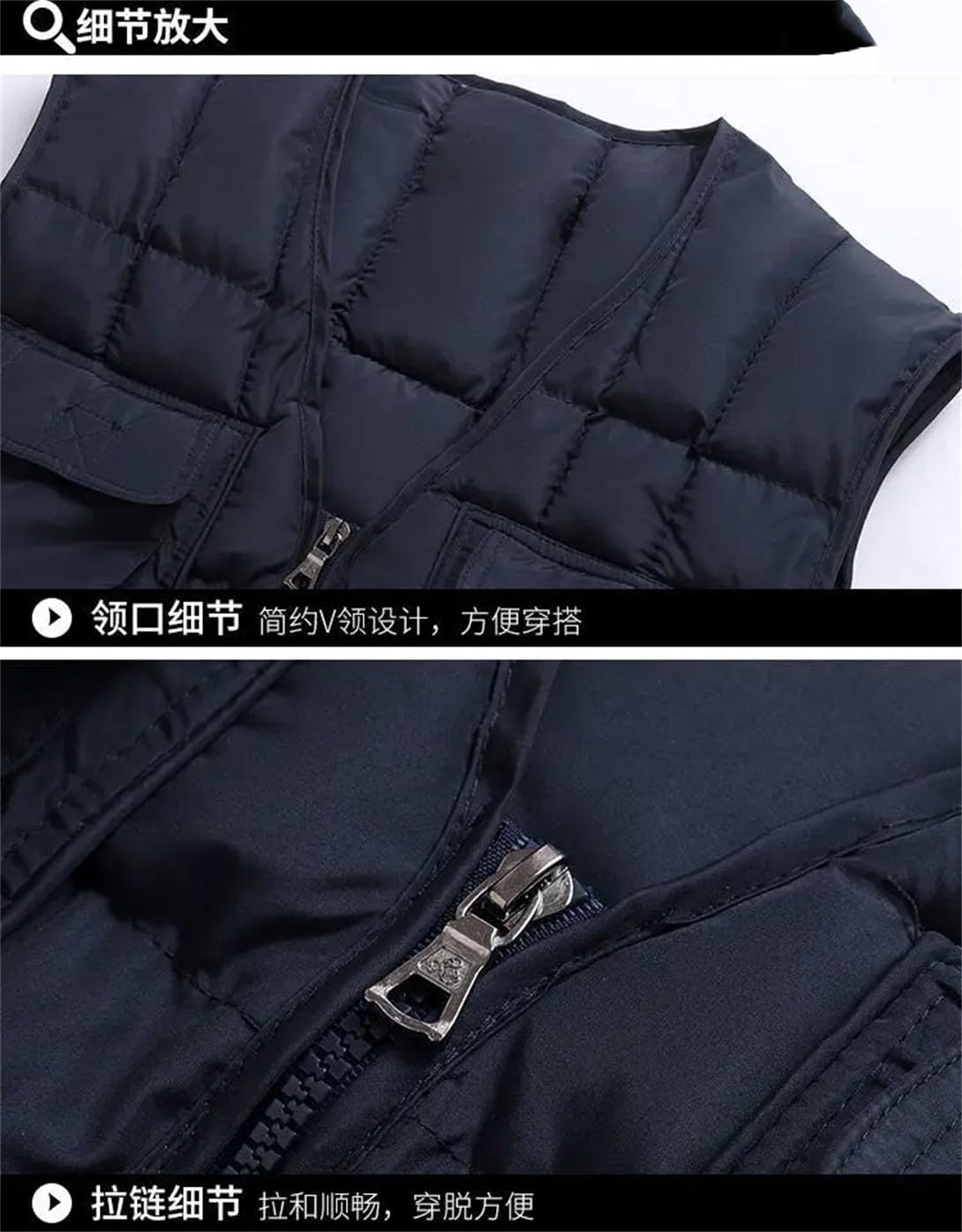 Gilet termico da uomo, con scollo a V, senza maniche, per lavoro, pesca, caccia, viaggi, caccia, con tasche multiple