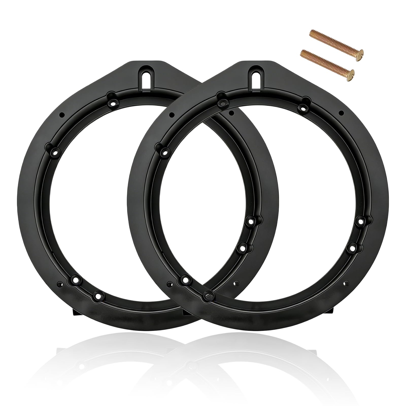 2PCS Car Speaker Adapter, Replacement Mounting Speaker Bracket Spokesman, 6.5 Inches Stereo Narrator Gasket, Compatible with Honda Fit/Accord/Spritzer/Civic/Frontier/CRV/Colorado