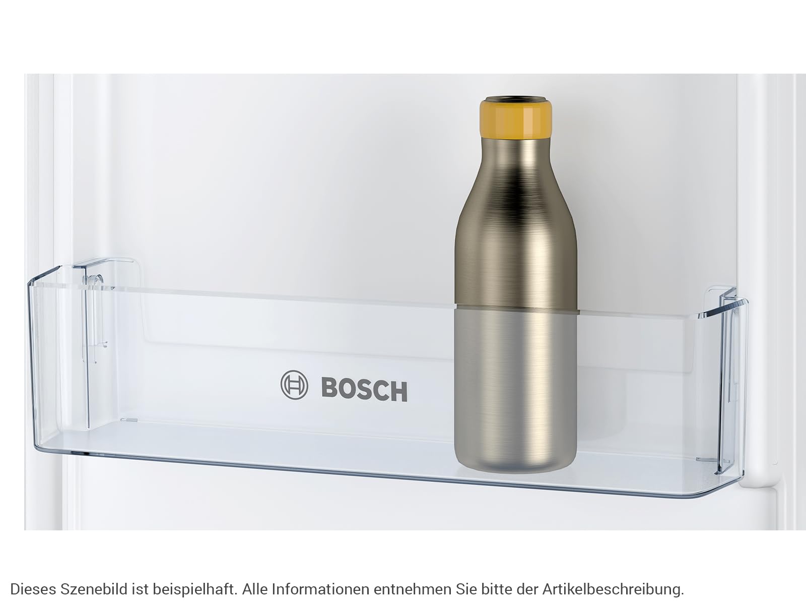 Bosch Serie 2 Kühl-Gefrier-Kombination 177.2 x 54.1 cm LowFrost KIV87NSE0 | Made in Germany, weniger Eisbildung, MultiBox XXL Schublade für Obst, BigBox Gefrierschublade, LED-Beleuchtung