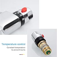 Vinteky Termosztátos Kádcsap Fürdőszobai Csaptelep Krómozott 2 Kifolyással 4
