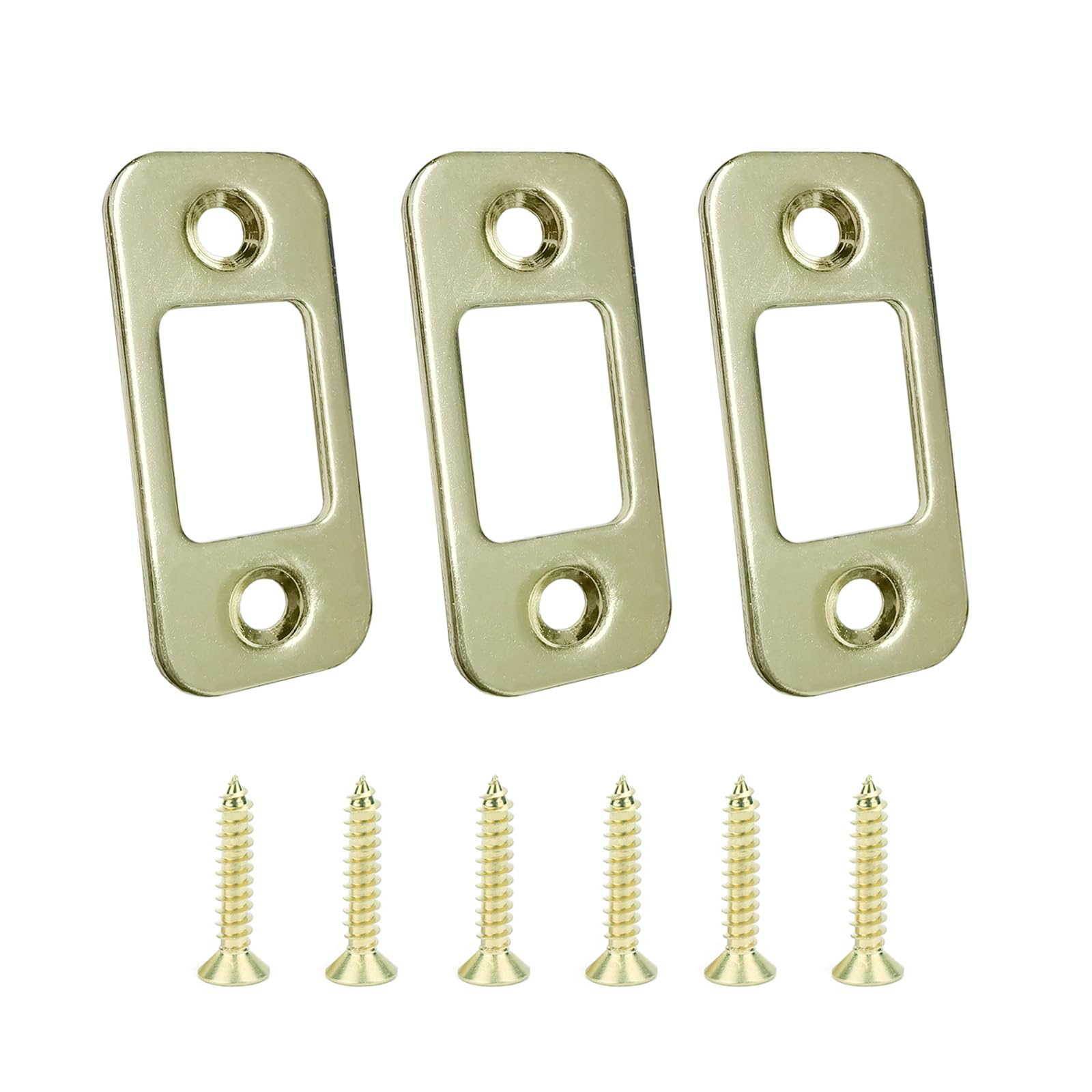 Pungan Stainless Steel Deadbolt Strike Plate Door Backplate (2pcs),2.24