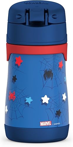 Miniatura 3 de THERMOS Botella de acero inoxidable con aislamiento al vacío de 10 onzas, Spidey and His Amazing