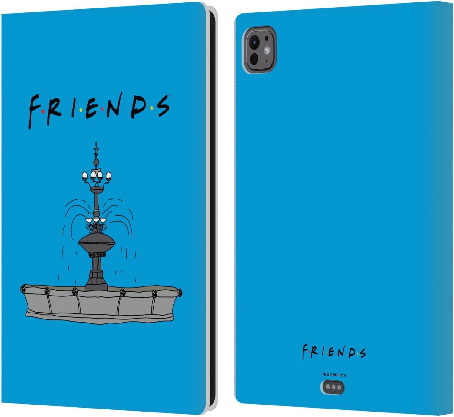 Head Case Designs Officially Licensed Friends TV Show Peephole Frame Iconic Leather Wallet Case Compatible with Apple iPad 10.9 2022/2025