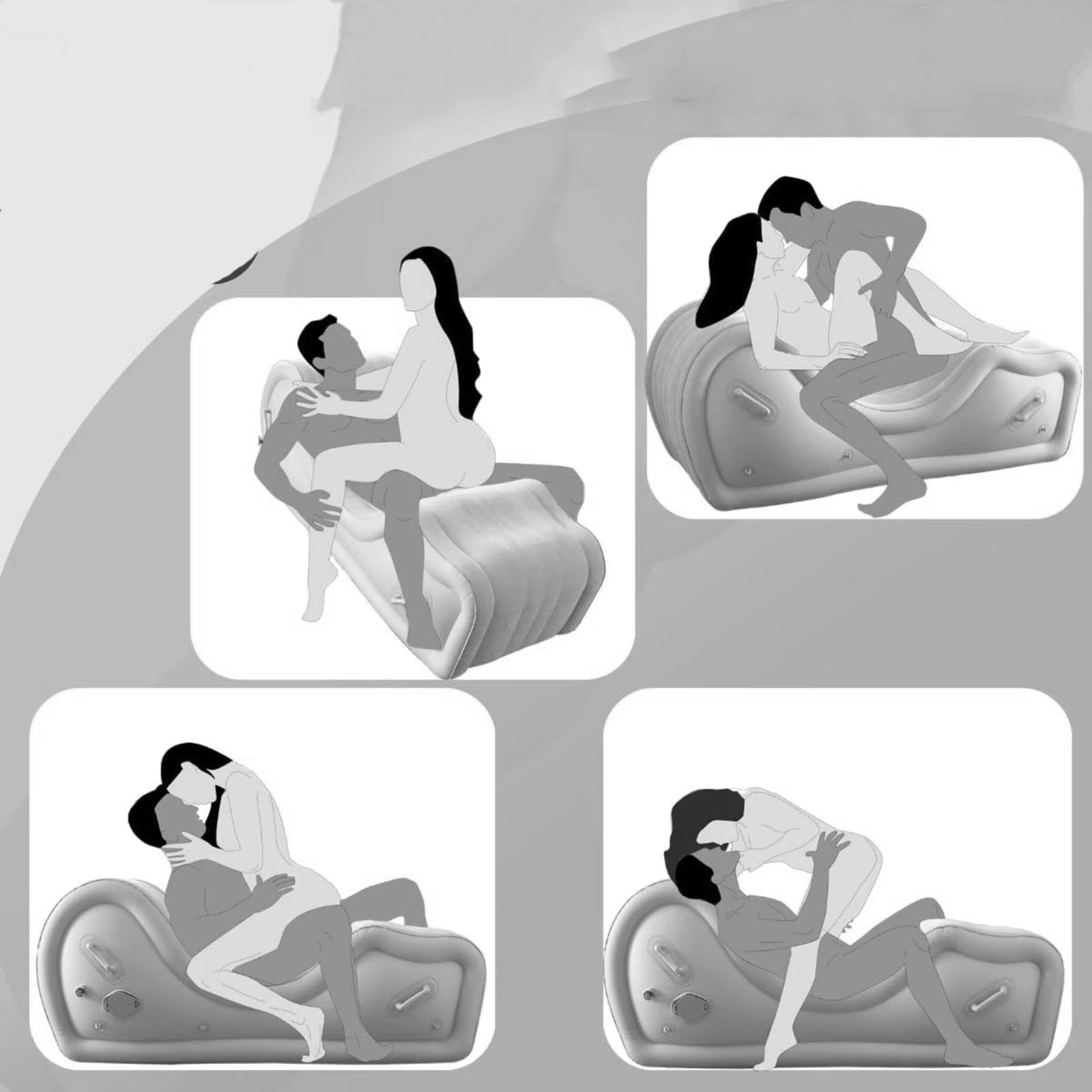 Sofá Inflable Que No Es Deslizante y Plegable Impermeable y Fácil de Limpiar,Style1