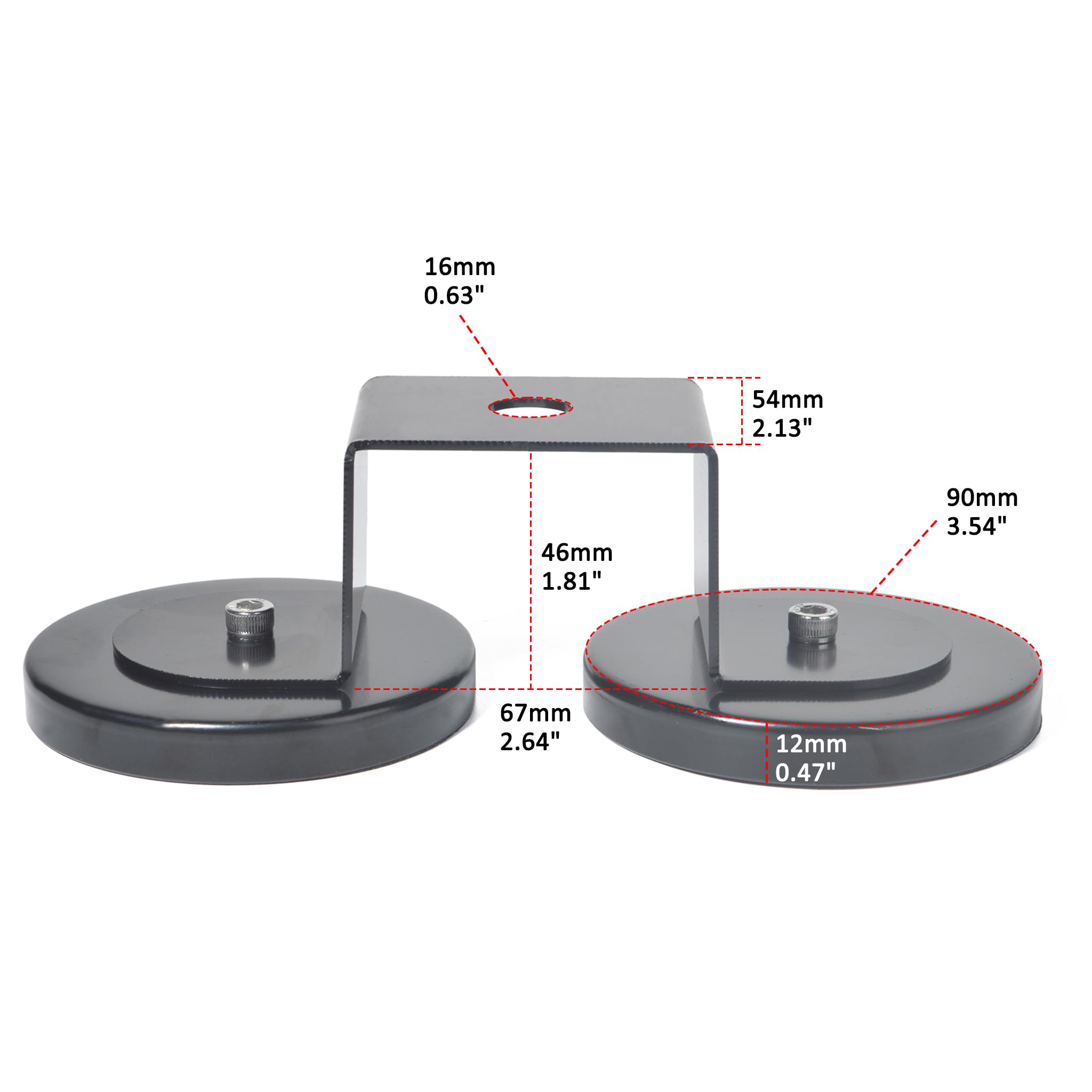 Support de Montage Magnétique 16mm (5/8in) avec SO239 pour Antennes