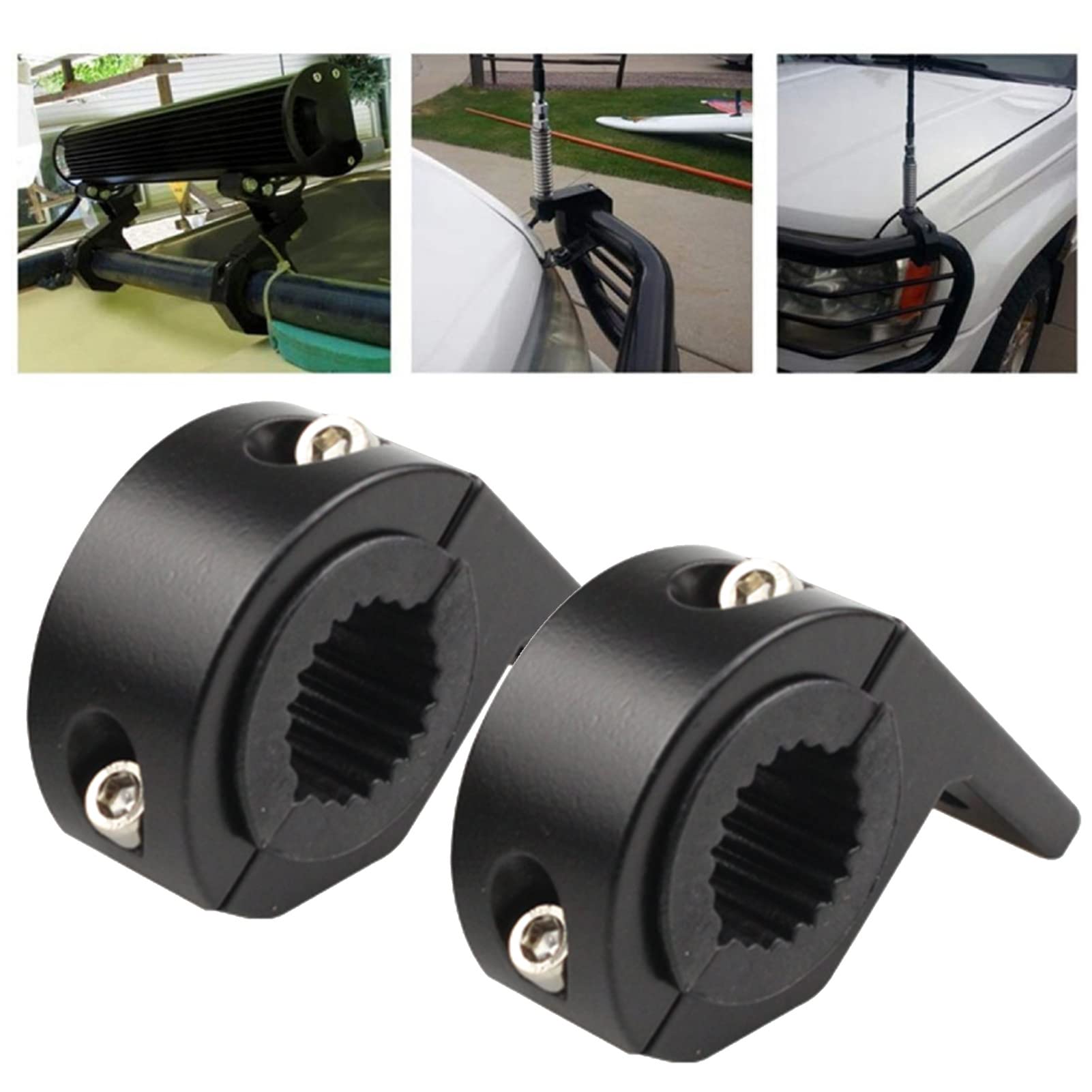 Kit di montaggio con staffa di montaggio per ATV UTV da fuoristrada, kit di morsetti [11.54.42.0 pollici] [360 gradi] [2 pezzi] [alluminio] [2 unità] Bull Bar Roll Bar morsetto Roll Cage