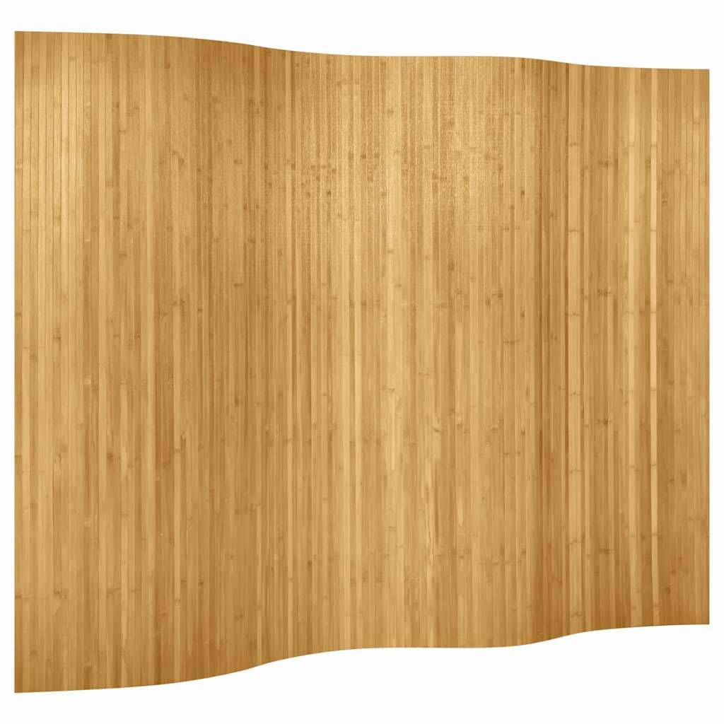Paravent en bambou naturel - 250 x 165 cm - Paravent brise-vue - Séparateur de pièce - Pliable - Opaque - Pour salon, chambre à coucher, bureau, intérieur et extérieur