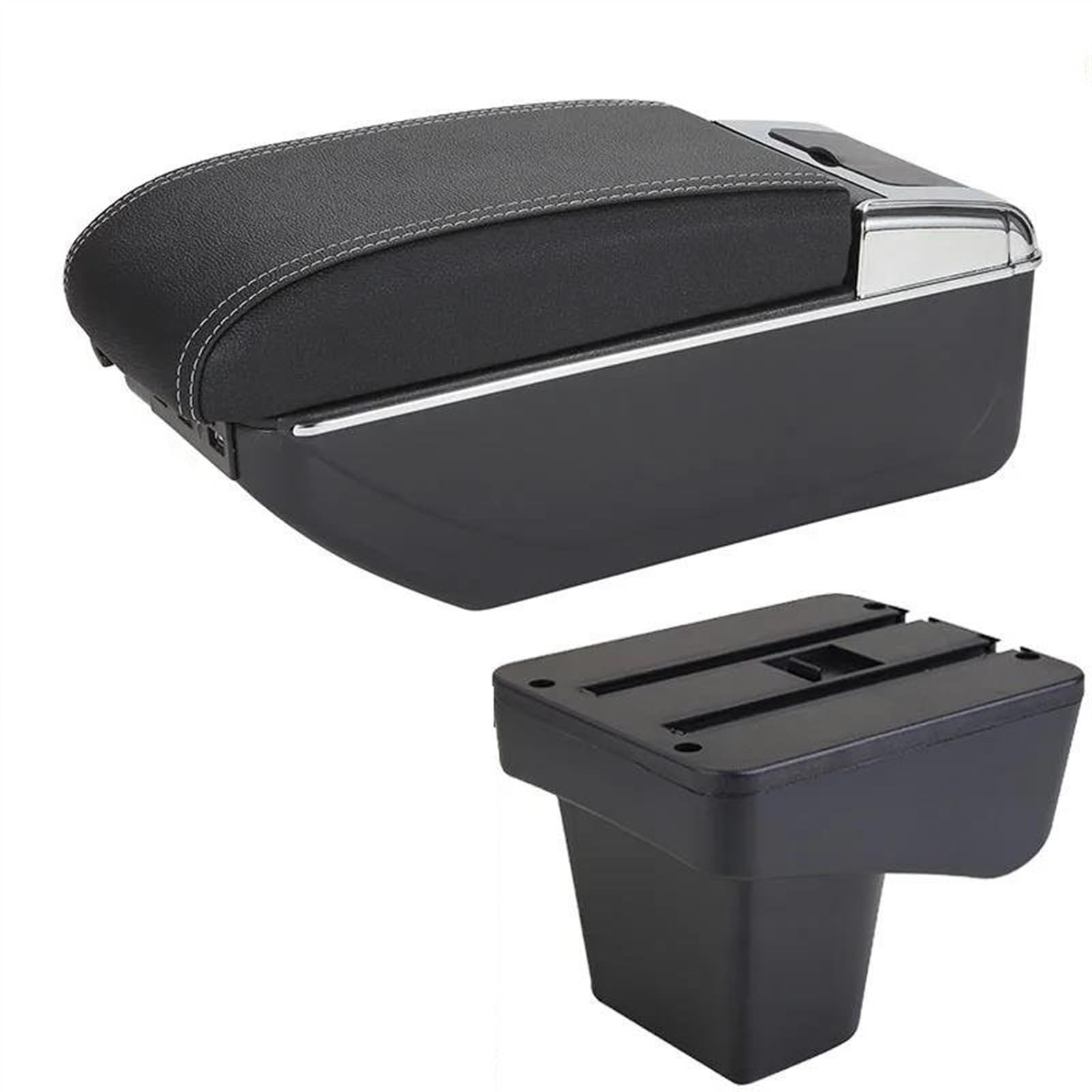Noheeu B3 Black White 7Usb Car Interior Accessories Center Console Storage Box Multi-Function Armrest For Vitara