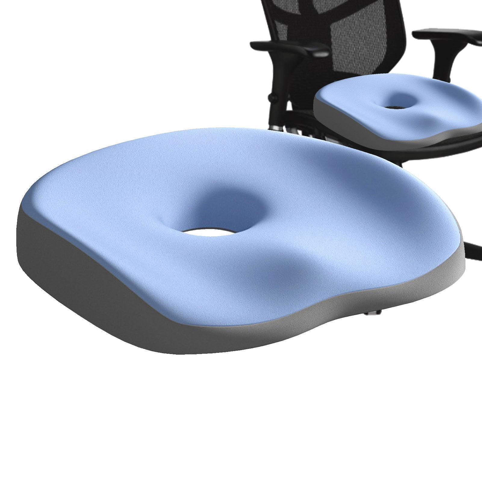Cojines de Asiento para Ancianos – Cojín de Silla de Oficina Lenta | Cojín de silla de ruedas de espuma transpirable para un asiento largo, proporcionando la máxima comodidad para las sillas