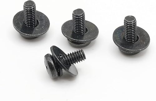 ReplacementScrews Tornillos de montaje en pared para TVmonitor compatibles con VESA M4 de 0.394 in para soportes de 2.953 x 2.953 in y 3.937 x 3.937