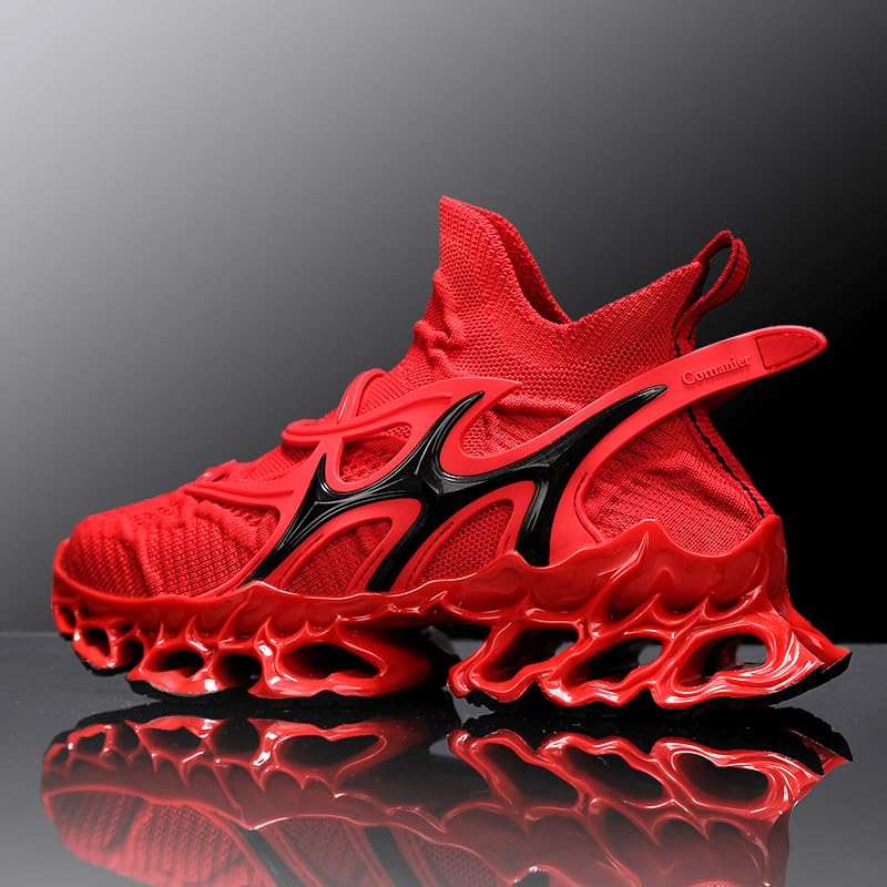 Image of Men's Sneakers for Men Shoes Blade Tennis Mens Trail Running Athletic Fashion Shoe Man Black White Brown Blue Orange Size Basketball Runner