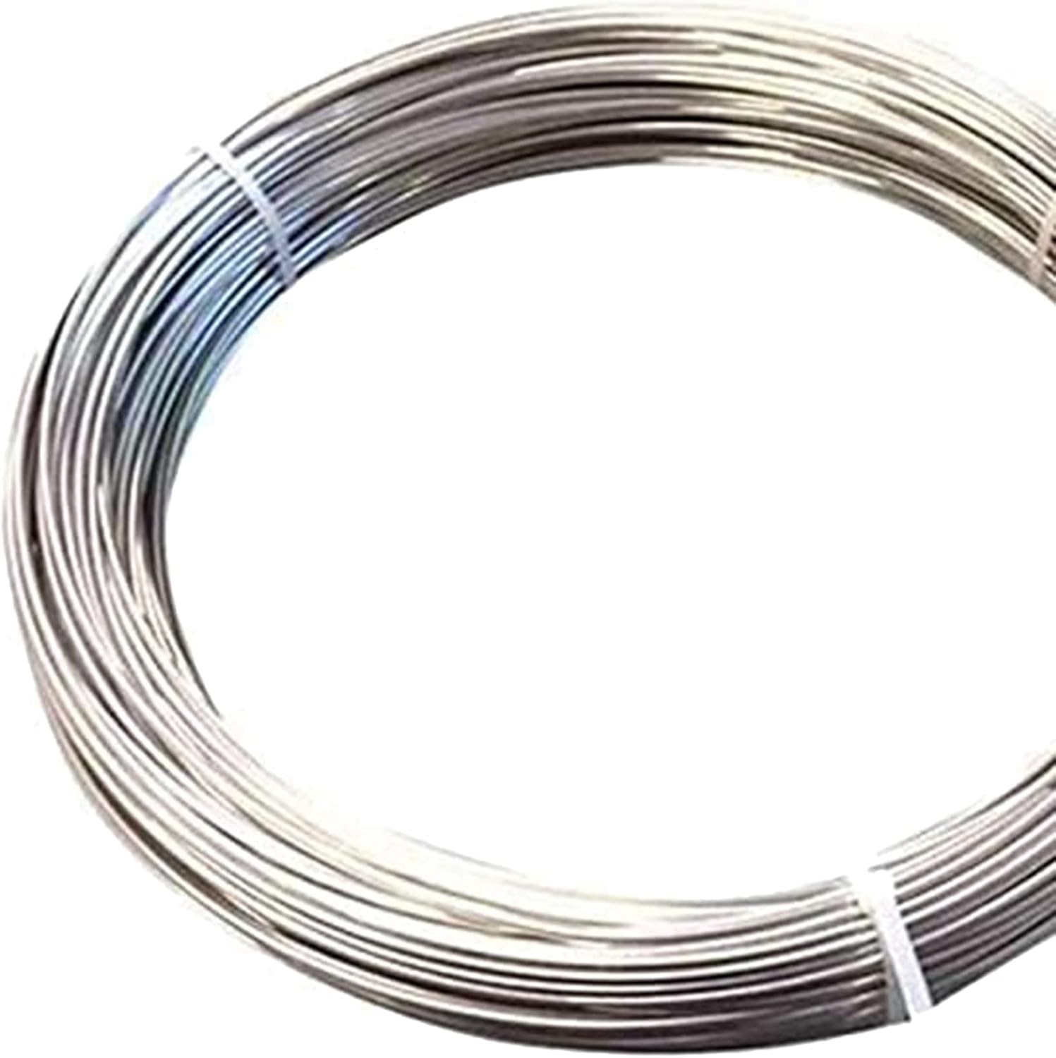 Galvanized Solid Steel Wire 8 Gauge, 4mm (0.157in) Diameter, Heavy Duty Garden Multi-Purpose Metal Wire Rope for DIY Floral Fastening Fixing Up Fences, Silver (Color : 8 Gauge, Size : 95M/331.7ft)