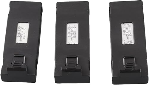 Kit de batería de litio para aviones RC de 3 piezas, batería de litio RC Drone para E88 E88Pro LS E525 E525 Pro (2600 mAh)